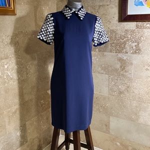 Michael Kors floral sequined collared dress